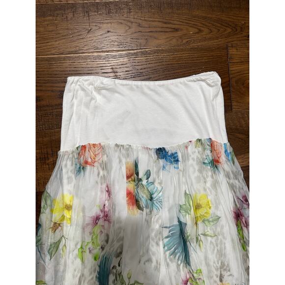 Vintage Made in Italy Belle France Silk Convertible Floral 
dress/skirt - Picture 4 of 5